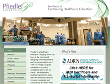 Tablet Screenshot of pfiedlerenterprises.com